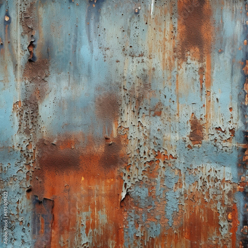 Rustic Metal Texture with Oxidation Patterns - Background