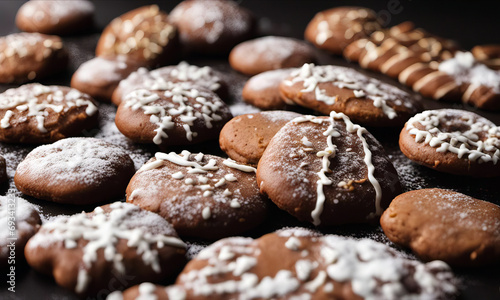 Wallpaper Mural close up of homemade ginger cookies Torontodigital.ca