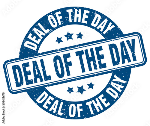 deal of the day stamp. deal of the day label. round grunge sign