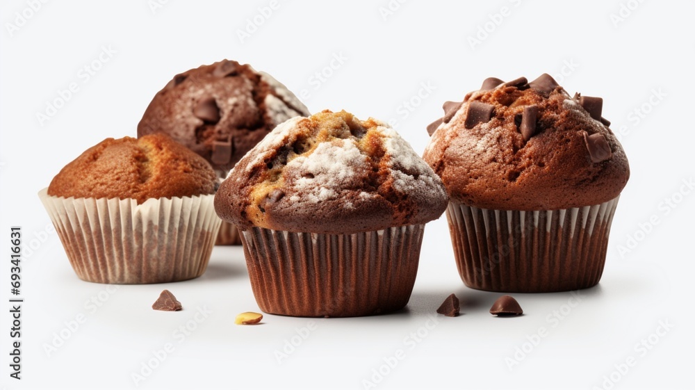 chocolate muffin with chocolate .generative ai chocolate muffin with chocolate .generative ai