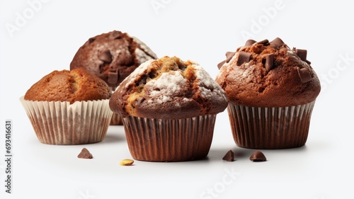 chocolate muffin with chocolate .generative ai