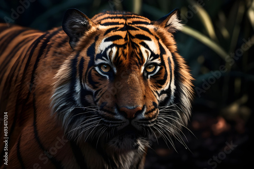 Portrait of a tiger in the wild - Ai Generated