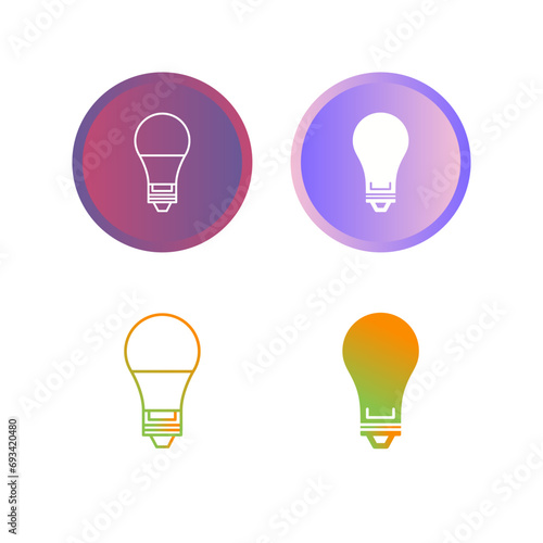 Electric Bulb Vector Icon