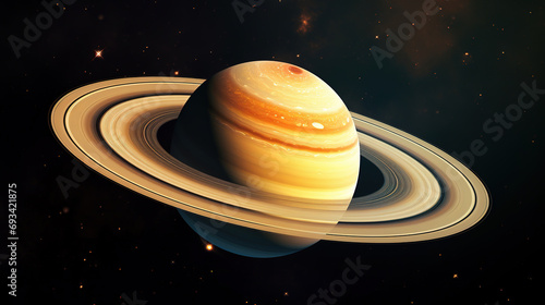 Saturn, planet Saturn, generative ai