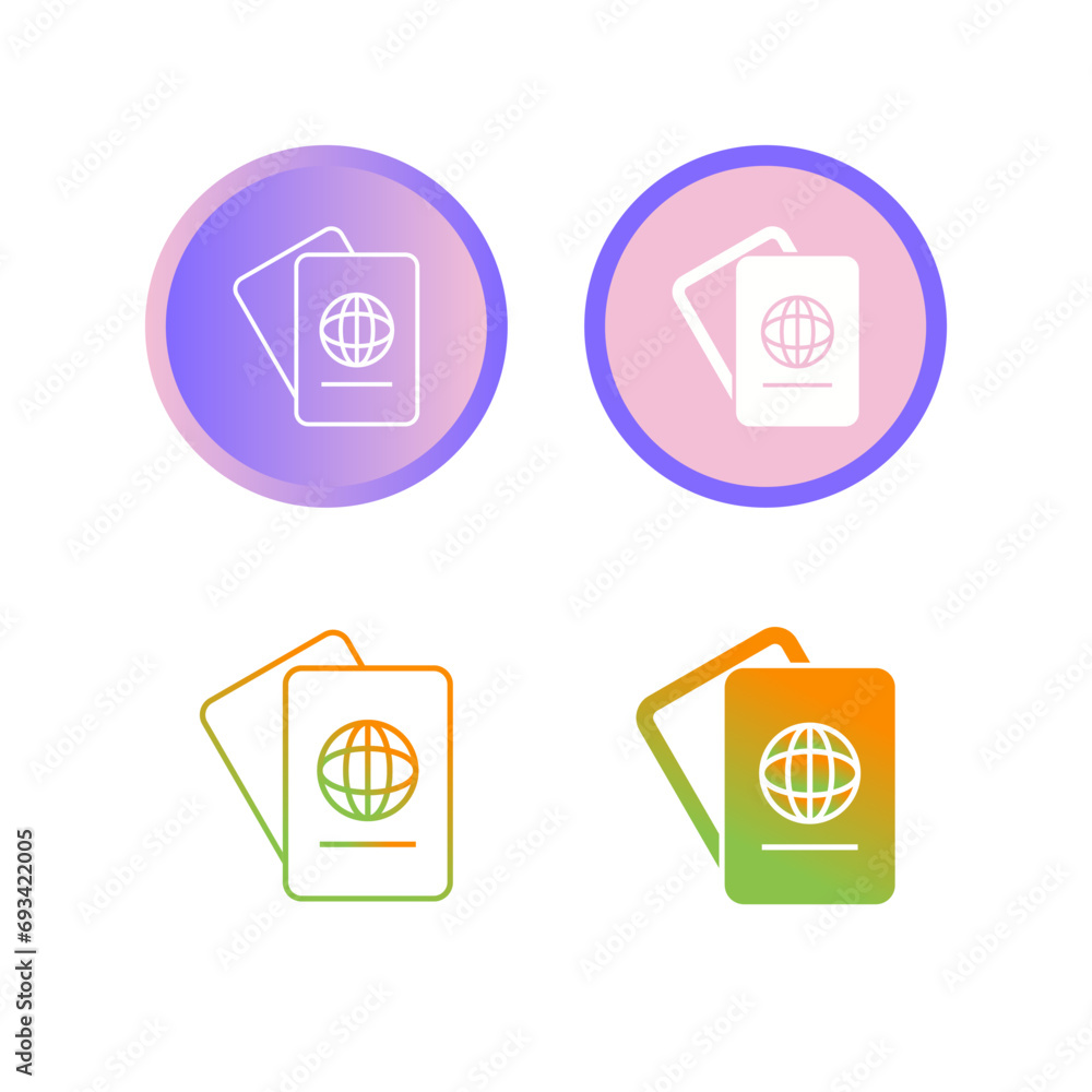 Passport Vector Icon Passport Vector Icon