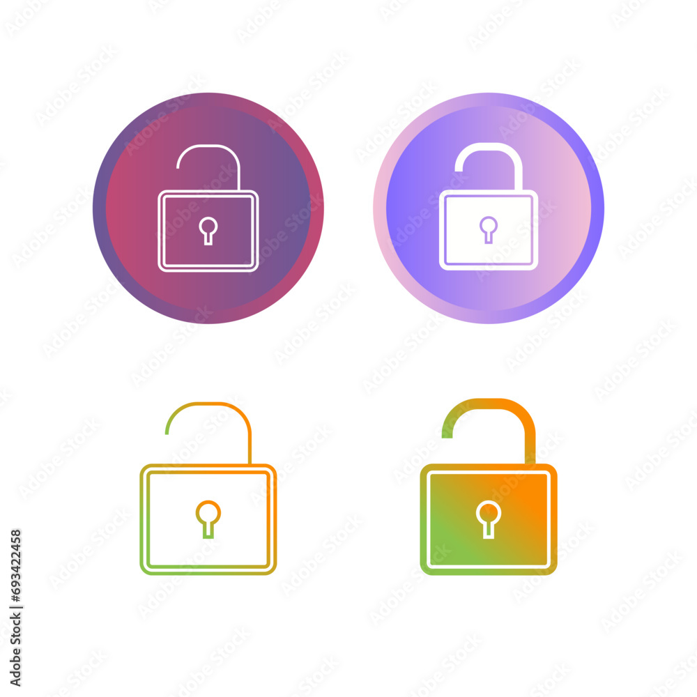 Open Lock Vector Icon Vector Icon Open Lock Vector Icon Vector Icon
