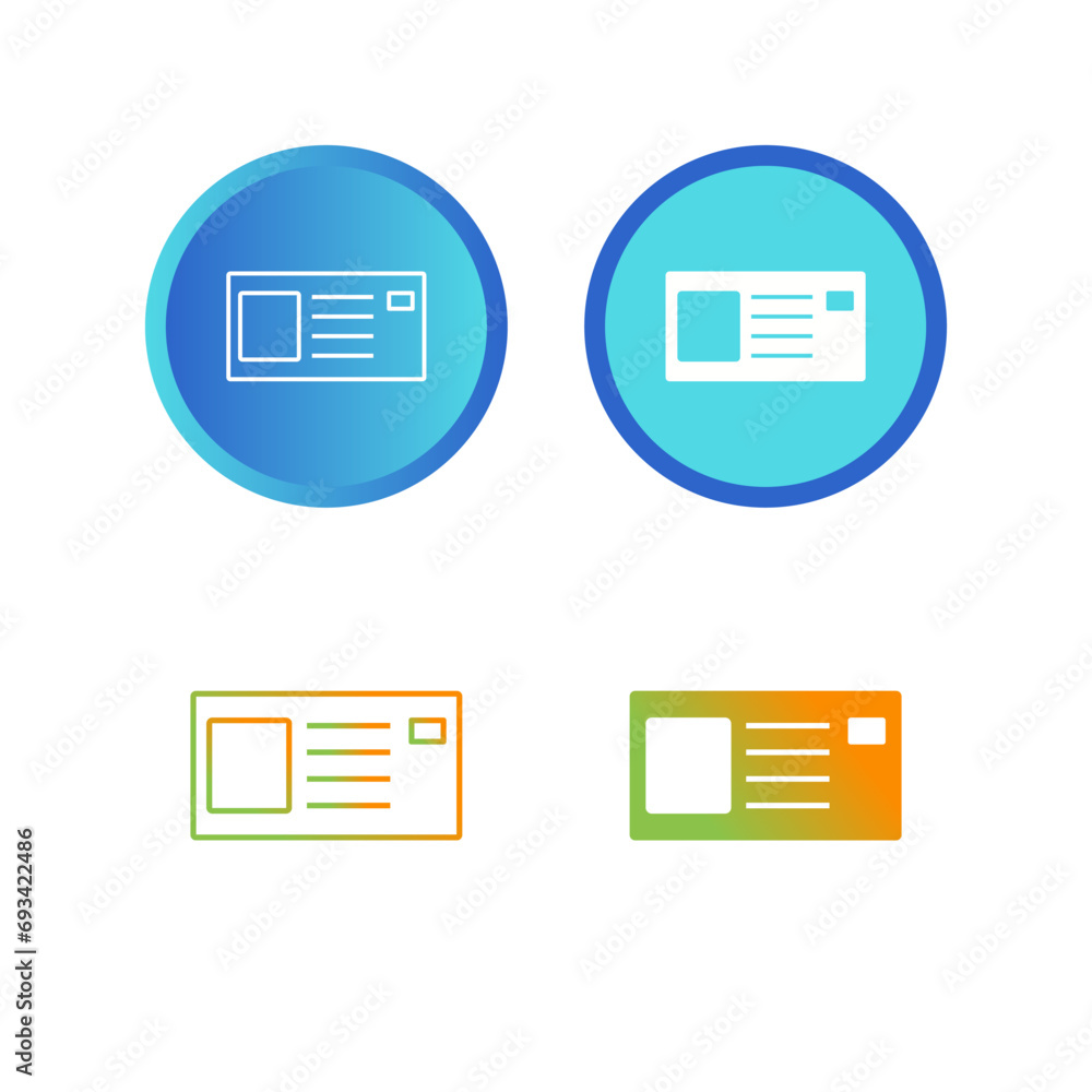 Identity Card Vector Icon Identity Card Vector Icon