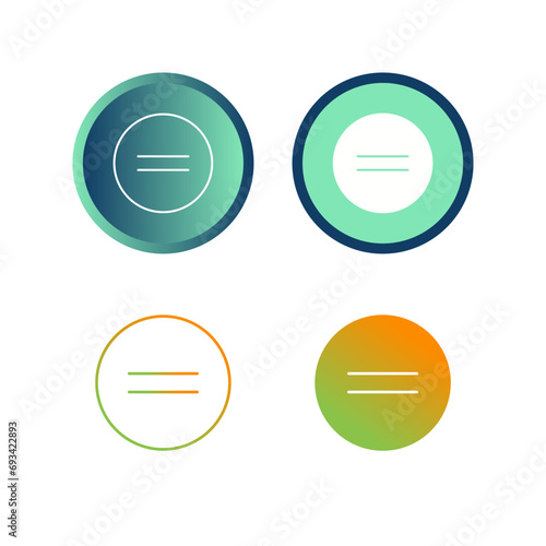 Equal To Vector Icon