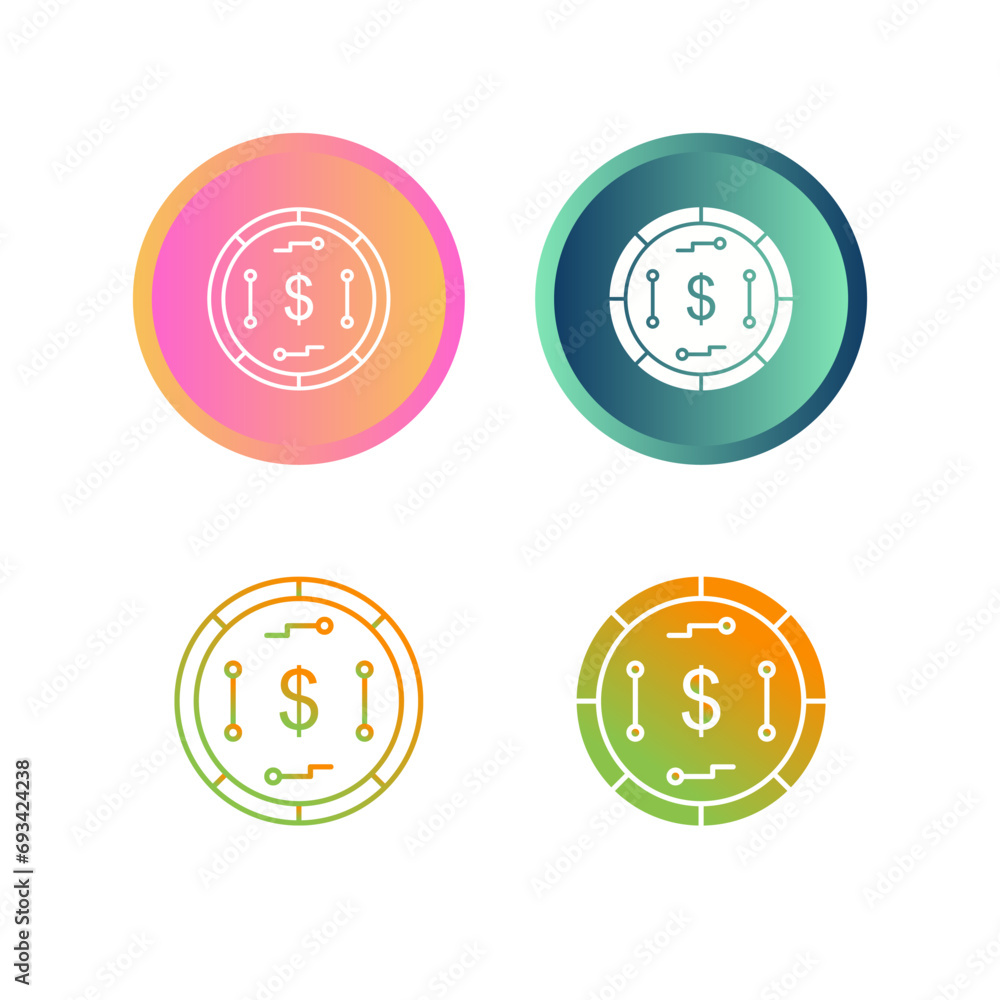 Digital Currency Vector Icon Digital Currency Vector Icon