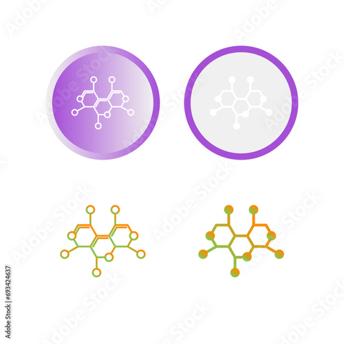 Molecule Structure Vector Icon