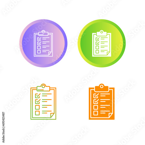 Checklist Vector Icon