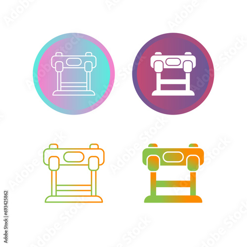 Hurdles Race Vector Icon