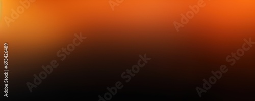 Glowing orange black grainy gradient background