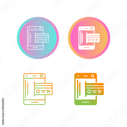 Mobile Money Vector Icon