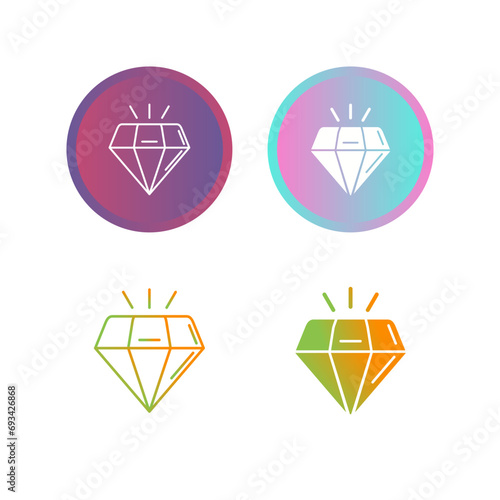 Diamond Vector Icon