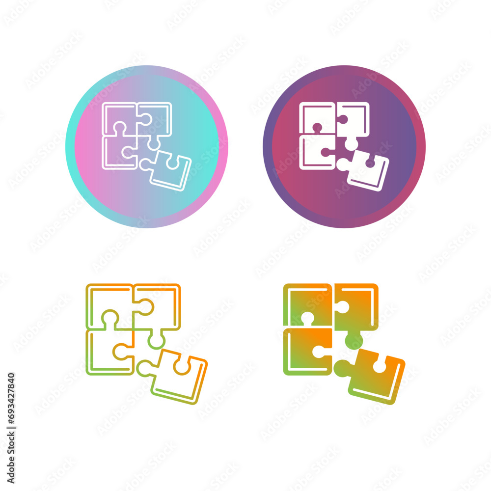 Puzzle Vector Icon Puzzle Vector Icon