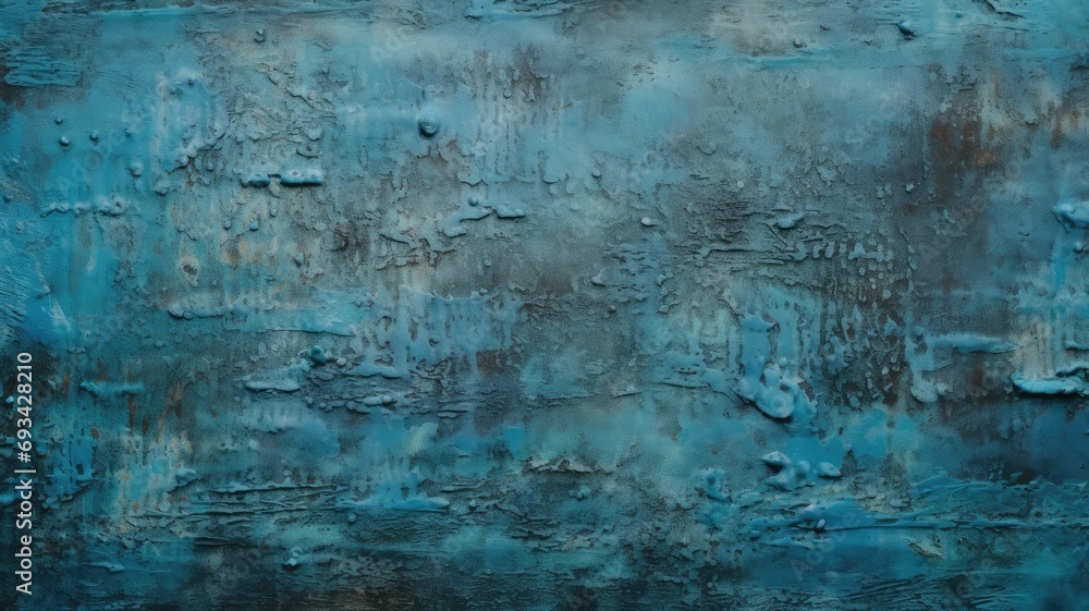 Obraz premium abstract blue paint rusty texture background for outdoor decor