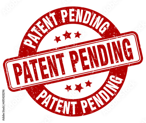 patent pending stamp. patent pending label. round grunge sign