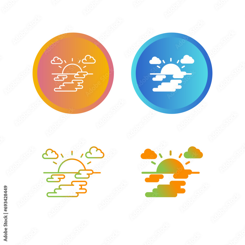 Fog Vector Icon Fog Vector Icon