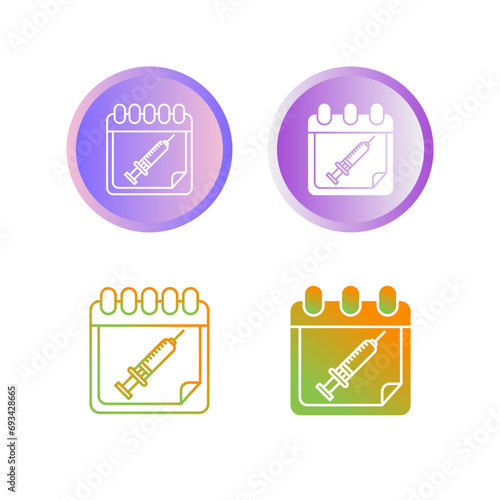 Vaccine Time Vector Icon