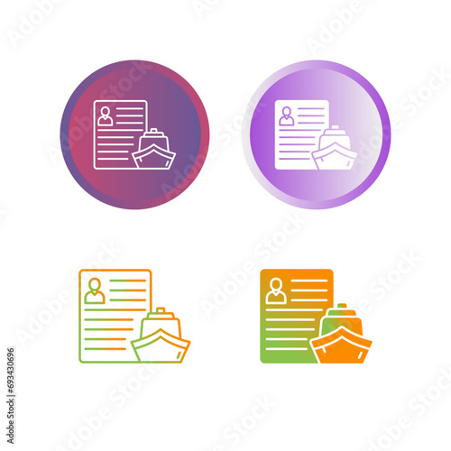 Ship Broker Vector Icon