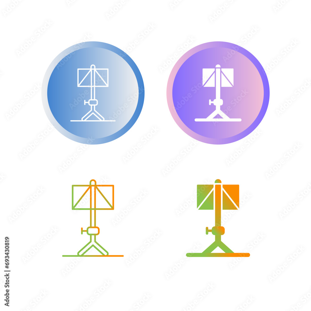 Music Stand Vector Icon Music Stand Vector Icon