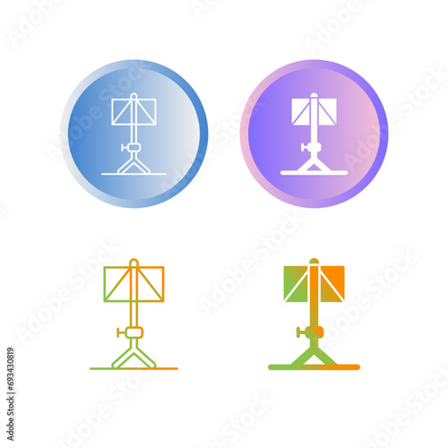 Music Stand Vector Icon