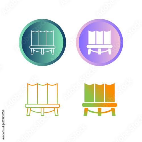 Trampoline Vector Icon