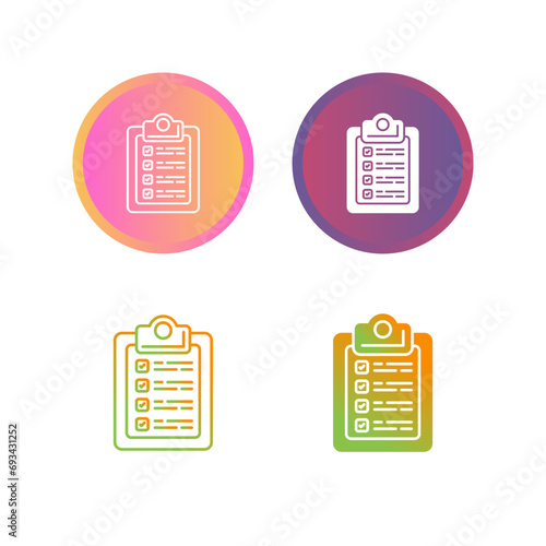 Checklist Vector Icon