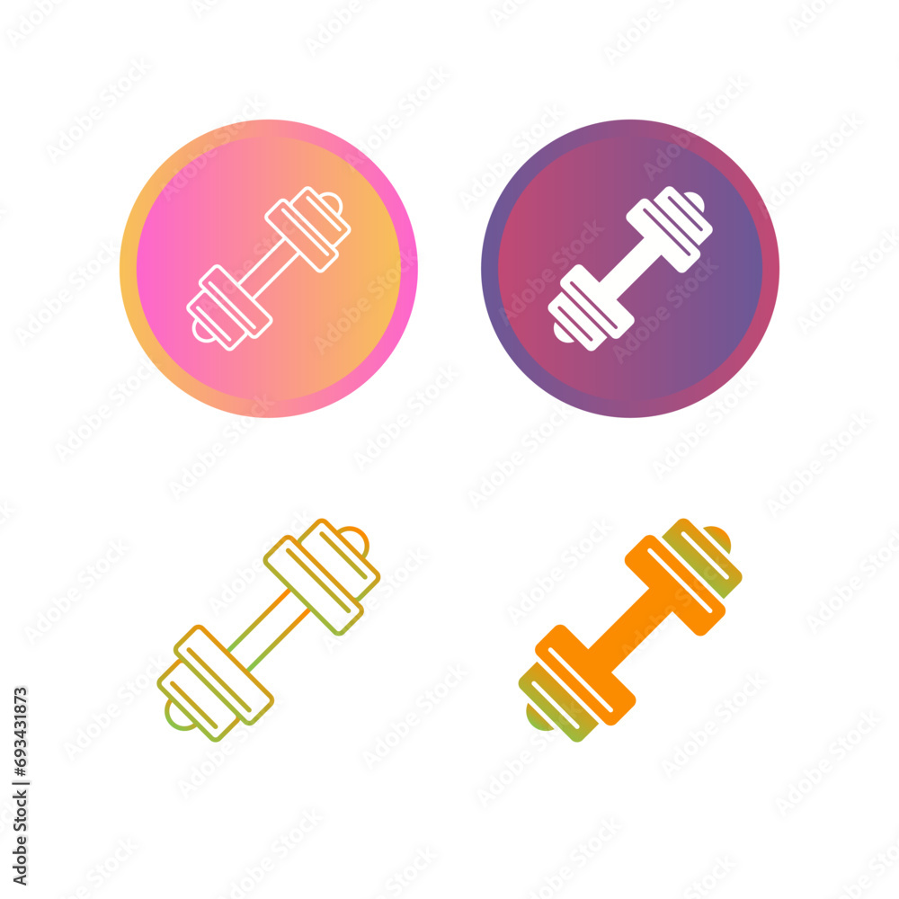 Dumbbell Vector Icon Dumbbell Vector Icon