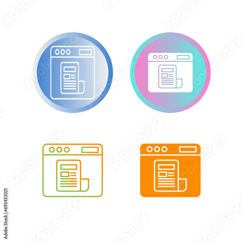 News Feed Vector Icon