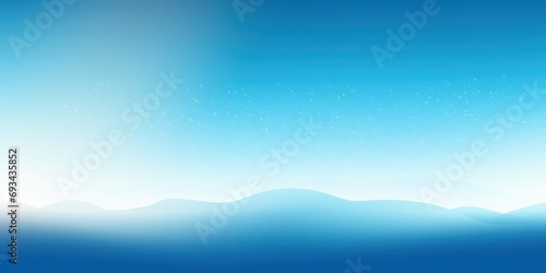 Glowing sky blue white grainy gradient background