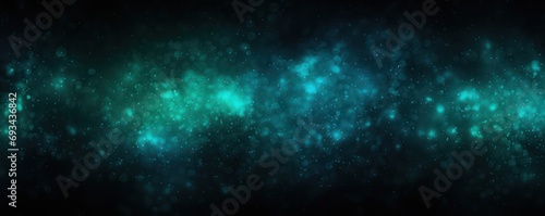 Glowing turquoise black grainy gradient background 