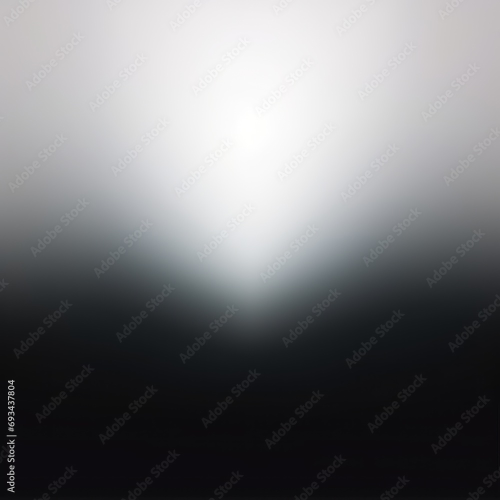 Glowing white black grainy gradient background