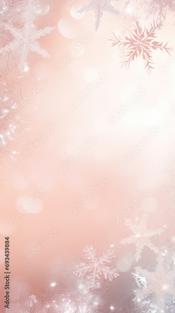 Peach Fuzz color of the year 2024 Christmas festive background. New