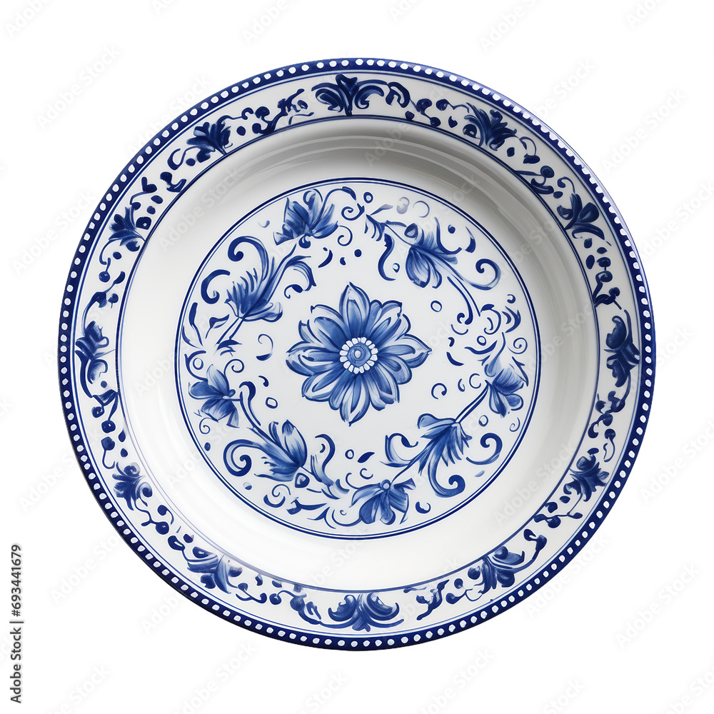 Isolated Plate Place White on a transparent background