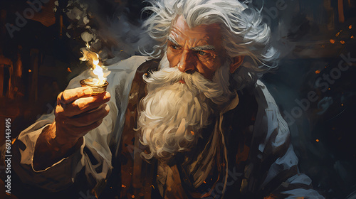 Wizard Arcane Magic Powerful Magic User Sorcerer