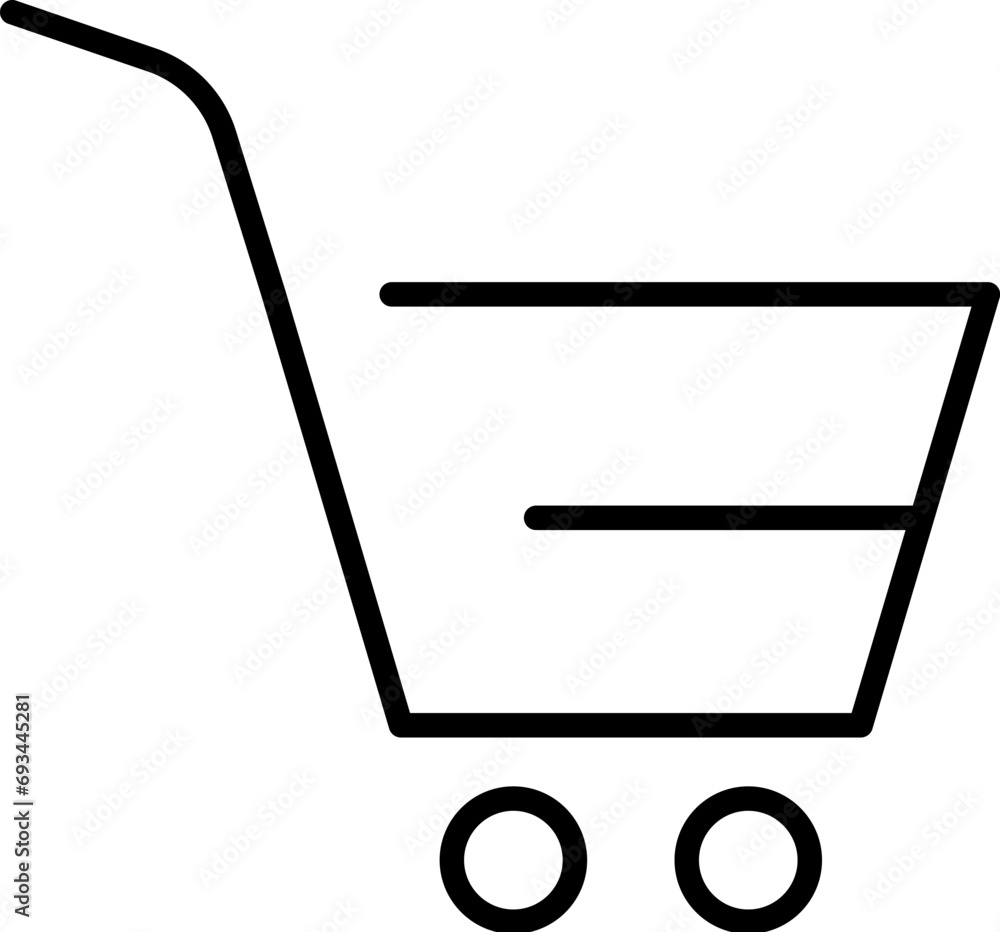 Shopping Cart Vector Symbol for Stores and Shops. Suitable for books, stores, shops. Editable stroke in minimalistic outline style. Symbol for design Shopping Cart Vector Symbol for Stores and Shops. Suitable for books, stores, shops. Editable stroke in minimalistic outline style. Symbol for design