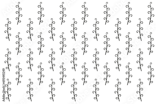 flower leaf lines pattern frame background