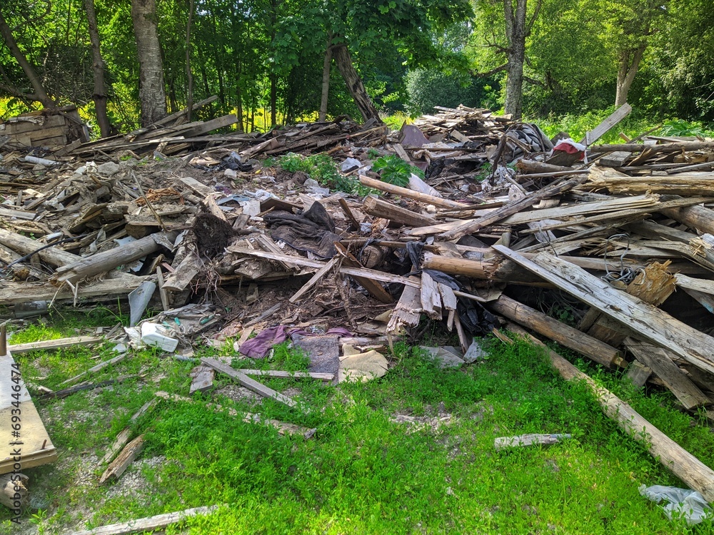 old and broken wooden planks and boards outdoors old and broken wooden planks and boards outdoors
