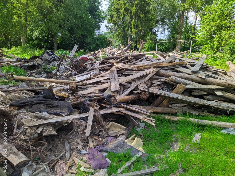 old and broken wooden planks and boards outdoors old and broken wooden planks and boards outdoors