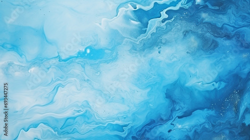 Vibrant Blue Abstract Art  Liquid Fluid Paint Background with Dynamic Motion - Contemporary Creative Design for Modern Wallpaper and Artistic Expression.