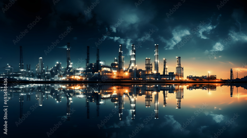 Fuel and Power Industry-themed Background, Illustrating the Dynamic Landscape of Energy Production.