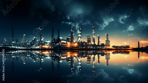 Fuel and Power Industry-themed Background, Illustrating the Dynamic Landscape of Energy Production. © ShadowHero