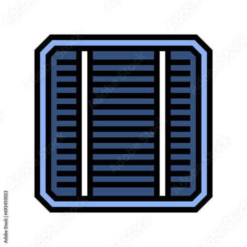 photovoltaic cells solar panel color icon vector. photovoltaic cells solar panel sign. isolated symbol illustration