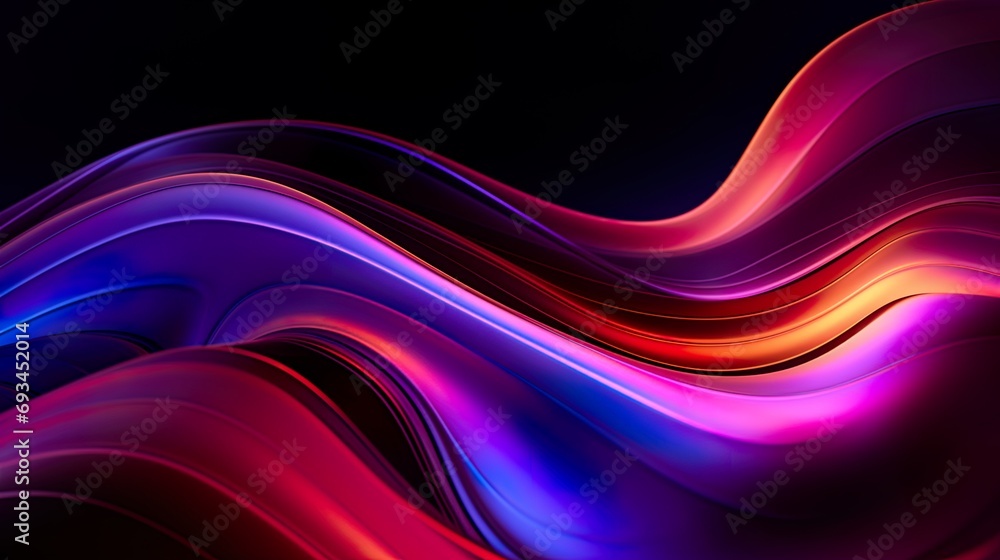 Abstract neon wave shape glowing in ultraviolet spectrum purple Futuristic background Abstract neon wave shape glowing in ultraviolet spectrum purple Futuristic background