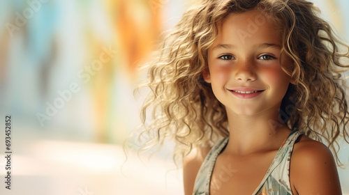 Magazine shot of children with face paint in body art style, airbrush, airbrush painting,  body art , pop art