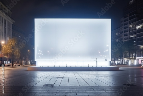 Urban Elegance  White Lightbox Billboards in Unique Framing