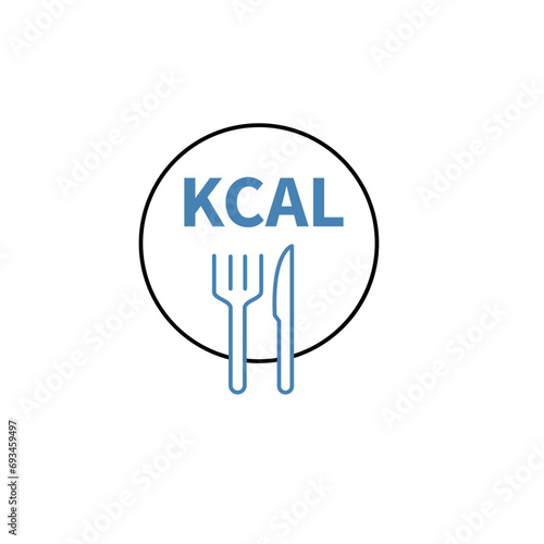 calories concept line icon. Simple element illustration. calories concept outline symbol design.