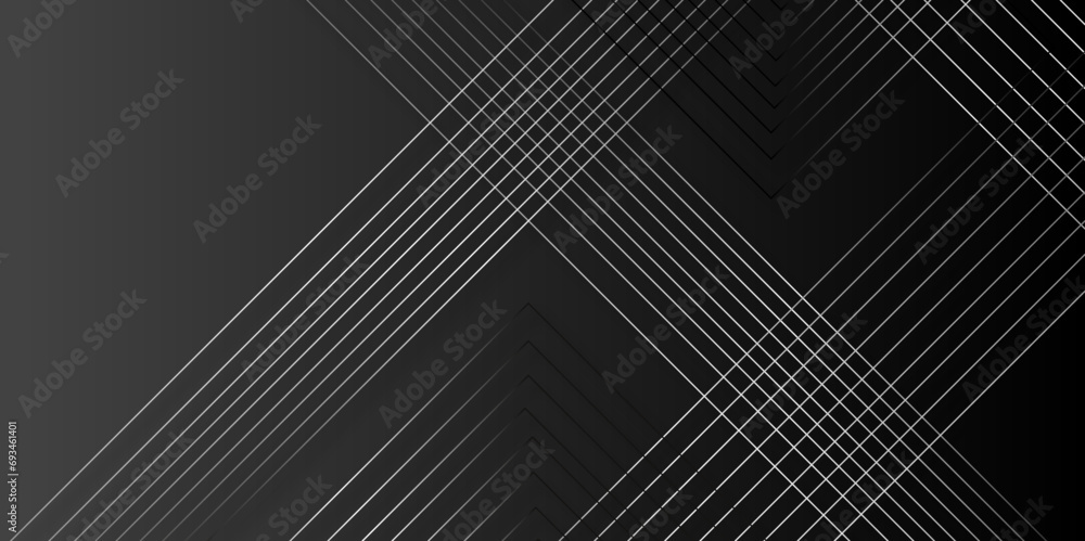 Abstract black background with diagonal lines.Vector monochrome striped texture. Minimal art concept. - obrazy, fototapety, plakaty 